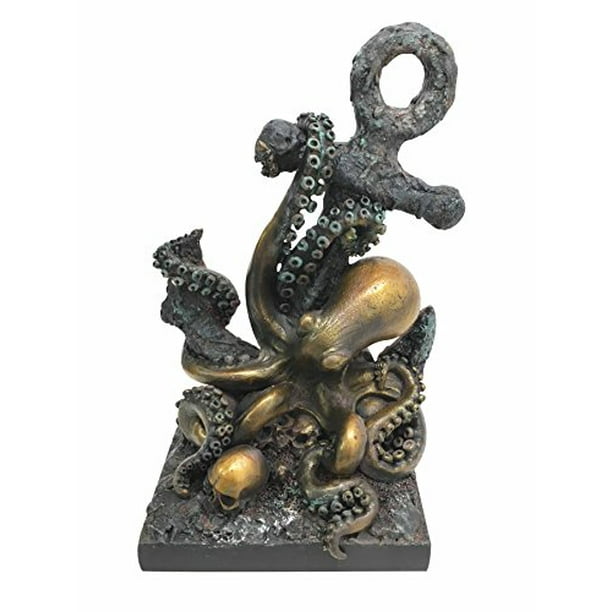 Cthulhu Figure Decor Vinyl Record Wall Clock Miniature Kraken Art Octopus